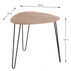 Red Living Bout de canapé Booragoon I - Métal - Imitation chêne / Noir 13 Red Living Bout de canapé Booragoon I - Métal - Imitation chêne / Noir -Meubles de salon Soldes 1000319826 220112 1212270000509 SKETCH DETAILS P000000001000319826 sketch