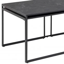Red Living Tables gigognes Zap I (lot de 3) - Imitation marbre noir / Noir 19 Red Living Tables gigognes Zap I (lot de 3) - Imitation marbre noir / Noir -Meubles de salon Soldes 1000325223 220118 140222000104 DETAILS P000000001000325223