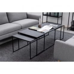 Red Living Tables gigognes Zap I (lot de 3) - Imitation marbre noir / Noir 15 Red Living Tables gigognes Zap I (lot de 3) - Imitation marbre noir / Noir -Meubles de salon Soldes 1000325223 220118 14022200060 MOOD DETAILS P000000001000325223 mood