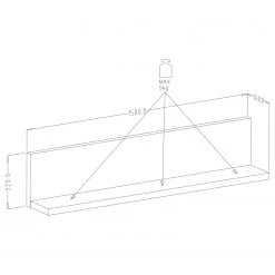 Loftscape Ensemble meubles TV Littor (3 éléments) - Imitation chêne / Anthracite -Meubles de salon Soldes 1000327453 220125 134131000502 SKETCH DETAILS P000000001000327453 sketch