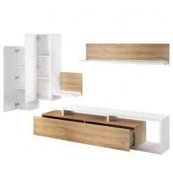 Loftscape Ensemble meubles TV Littor (3 éléments) - Blanc / Imitation chêne Grandson 17 Loftscape Ensemble meubles TV Littor (3 éléments) - Blanc / Imitation chêne Grandson -Meubles de salon Soldes 1000327454 220125 13413100040 DETAILS P000000001000327454