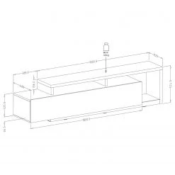 Loftscape Ensemble meubles TV Littor (3 éléments) - Blanc / Imitation chêne Grandson 24 Loftscape Ensemble meubles TV Littor (3 éléments) - Blanc / Imitation chêne Grandson -Meubles de salon Soldes 1000327454 220125 134133000501 SKETCH DETAILS P000000001000327454 sketch