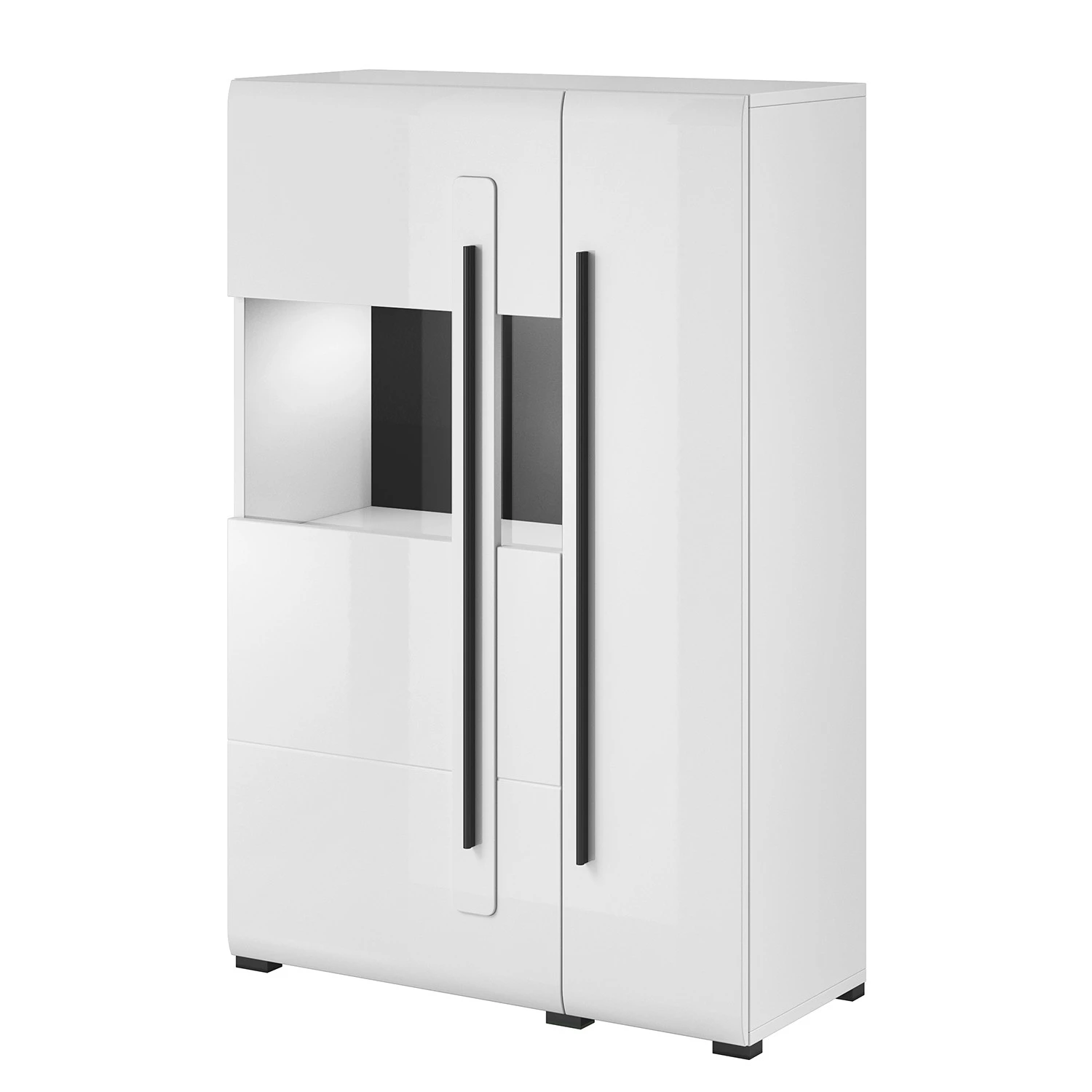 Loftscape Ensemble meubles TV Tyfta II (4 élém.) - Blanc brillant 9 Loftscape Ensemble meubles TV Tyfta II (4 élém.) - Blanc brillant – Image 7