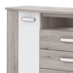 Loftscape Buffet Rubik - Imitation chêne de sable / Blanc brillant -Meubles de salon Soldes 1000328747 220204 15304700060 DETAILS P000000001000328747