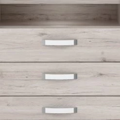 Loftscape Buffet Rubik - Imitation chêne de sable / Blanc brillant -Meubles de salon Soldes 1000328747 220204 15304800070 DETAILS P000000001000328747