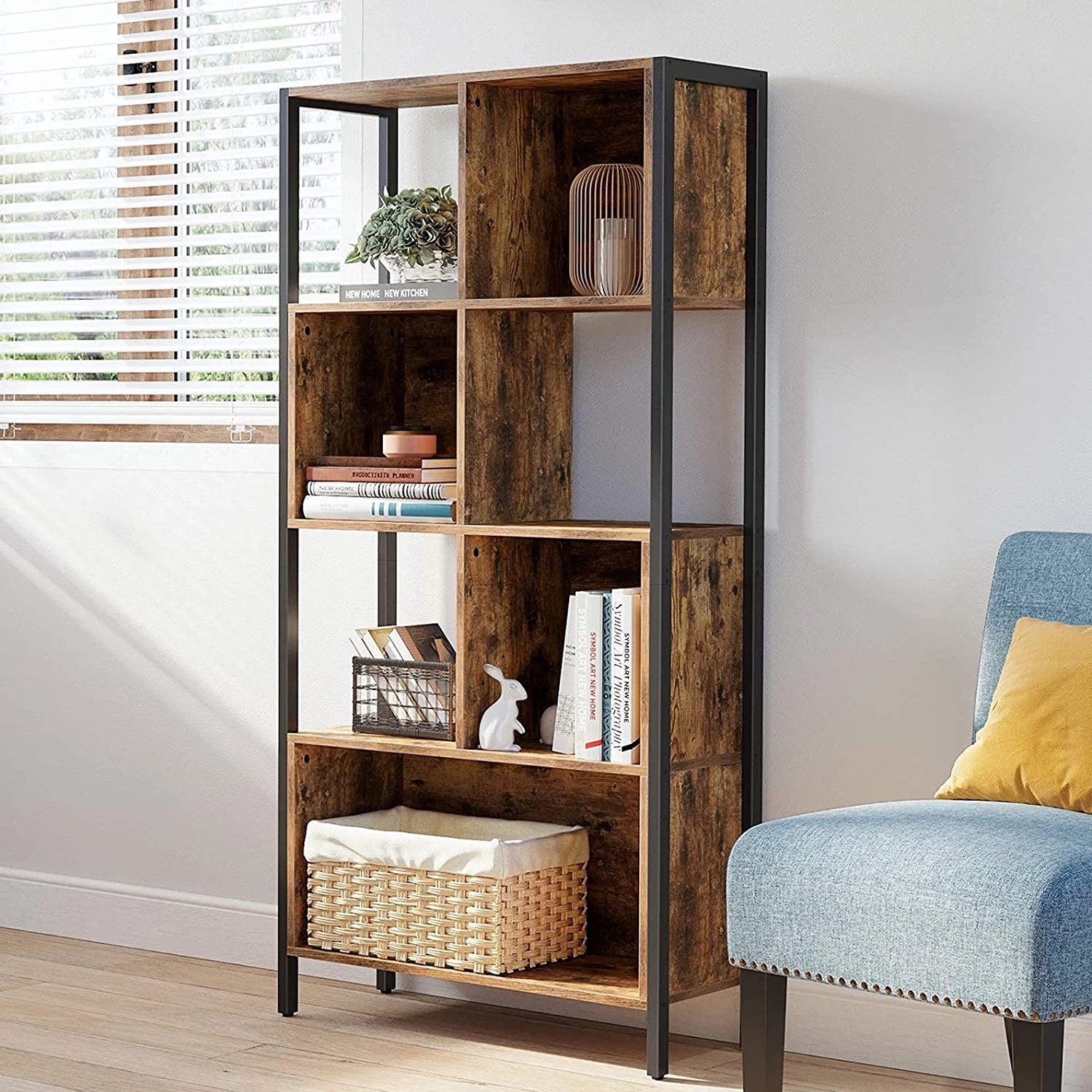 Red Living Étagère Hickling II - Marron / Noir 4 Red Living Étagère Hickling II - Marron / Noir – Image 2