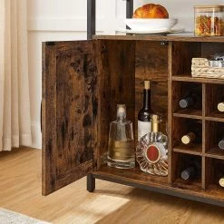 Red Living Buffet Gowan III - Marron / Noir -Meubles de salon Soldes 1000329417 220203 16155300030 DETAILS P000000001000329417