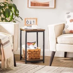 Red Living Bout de canapé Uberto - Marron / Noir 15 Red Living Bout de canapé Uberto - Marron / Noir -Meubles de salon Soldes 1000329419 220203 16155400023 MOOD DETAILS P000000001000329419 mood