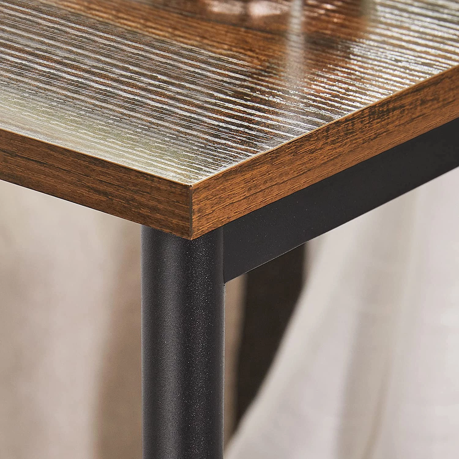 Red Living Bout de canapé Uberto - Marron / Noir 10 Red Living Bout de canapé Uberto - Marron / Noir – Image 8