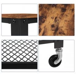 Red Living Desserte Morristown - Métal - Marron / Noir 12 Red Living Desserte Morristown - Métal - Marron / Noir -Meubles de salon Soldes 1000329424 220203 16155600040 DETAILS P000000001000329424