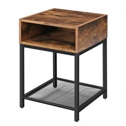 Red Living Bout de canapé Bettyhill III - Métal - Marron / Noir