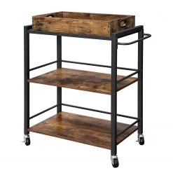 Red Living Desserte Leesville - Marron / Noir