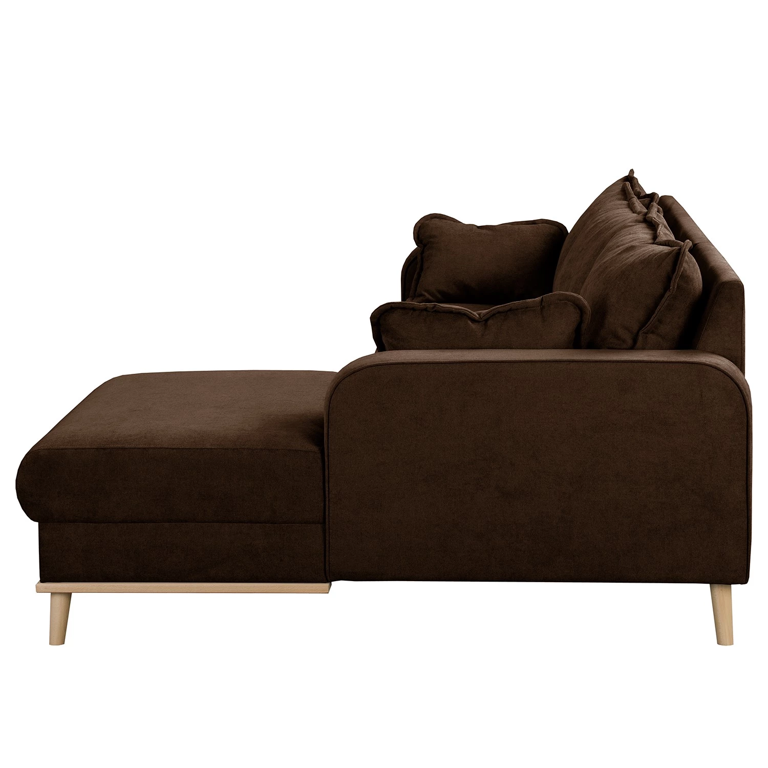 Norrwood Canapé d’angle Nante - Microfibre Enza: Chocolat - Méridienne longue à droite (vue de face) 7 Norrwood Canapé d’angle Nante - Microfibre Enza: Chocolat - Méridienne longue à droite (vue de face) – Image 5