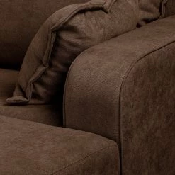 Norrwood Canapé d’angle Nante - Microfibre Enza: Chocolat - Méridienne longue à droite (vue de face) 26 Norrwood Canapé d’angle Nante - Microfibre Enza: Chocolat - Méridienne longue à droite (vue de face) -Meubles de salon Soldes 1000330144 220304 063 DETAILS P000000001000330144