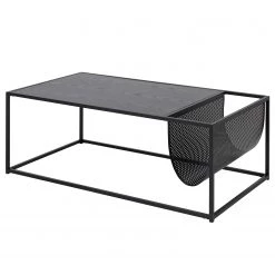 Red Living Table basse Coogee V - Imitation chêne marron-noir