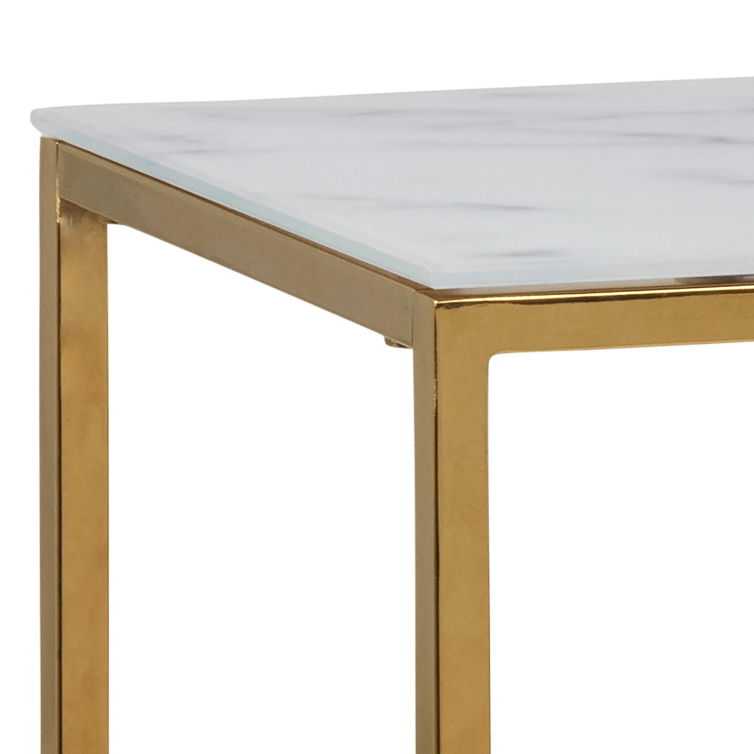 Fredriks Étagère Katori I - Verre / Métal - Imitation marbre blanc / Doré 7 Fredriks Étagère Katori I - Verre / Métal - Imitation marbre blanc / Doré – Image 5