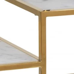 Fredriks Étagère Katori I - Verre / Métal - Imitation marbre blanc / Doré 15 Fredriks Étagère Katori I - Verre / Métal - Imitation marbre blanc / Doré -Meubles de salon Soldes 1000330564 220208 14502800060 DETAILS P000000001000330564