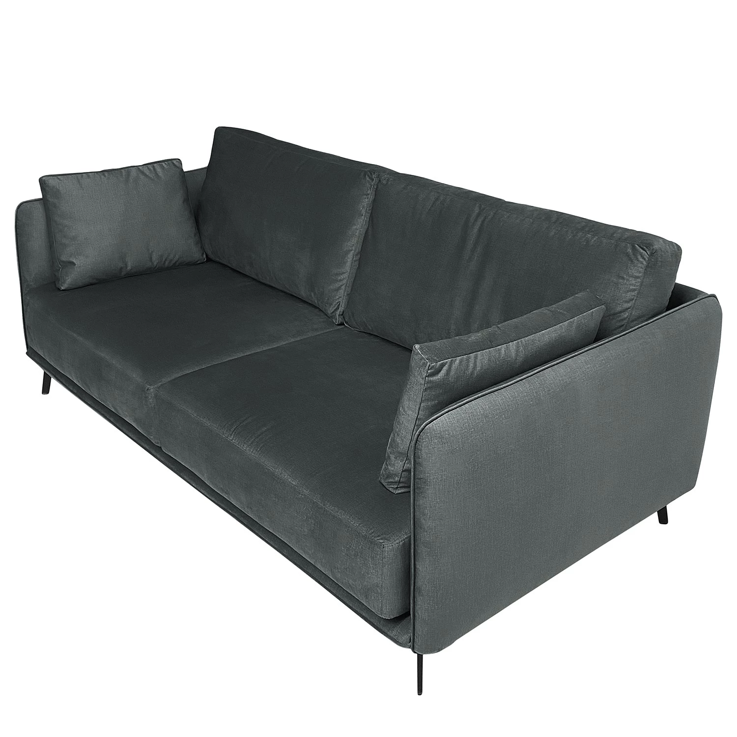 Norrwood Canapé Frederike (3 places) - Microfibre Faria: Gris foncé 7 Norrwood Canapé Frederike (3 places) - Microfibre Faria: Gris foncé – Image 5