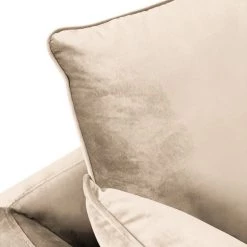 Norrwood Canapé d’angle Gobabis - Velours Ravi: Créme - Méridienne courte à gauche (vue de face) -Meubles de salon Soldes 1000330916 220214 090 DETAILS P000000001000330916