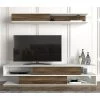 Loftscape Ensemble meubles TV Morioka - Blanc / Imitation noyer 2 Loftscape Ensemble meubles TV Morioka - Blanc / Imitation noyer -Meubles de salon Soldes 1000333622 220317 011 MOOD IMAGE P000000001000333622 mood