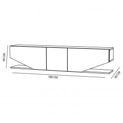 Loftscape Meuble TV Jalenas - Blanc 19 Loftscape Meuble TV Jalenas - Blanc -Meubles de salon Soldes 1000333626 220302 500 SKETCH DETAILS P000000001000333626 sketch