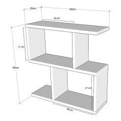 Loftscape Étagères Isorana - Imitation chêne -Meubles de salon Soldes 1000333630 220302 500 SKETCH DETAILS P000000001000333630 sketch