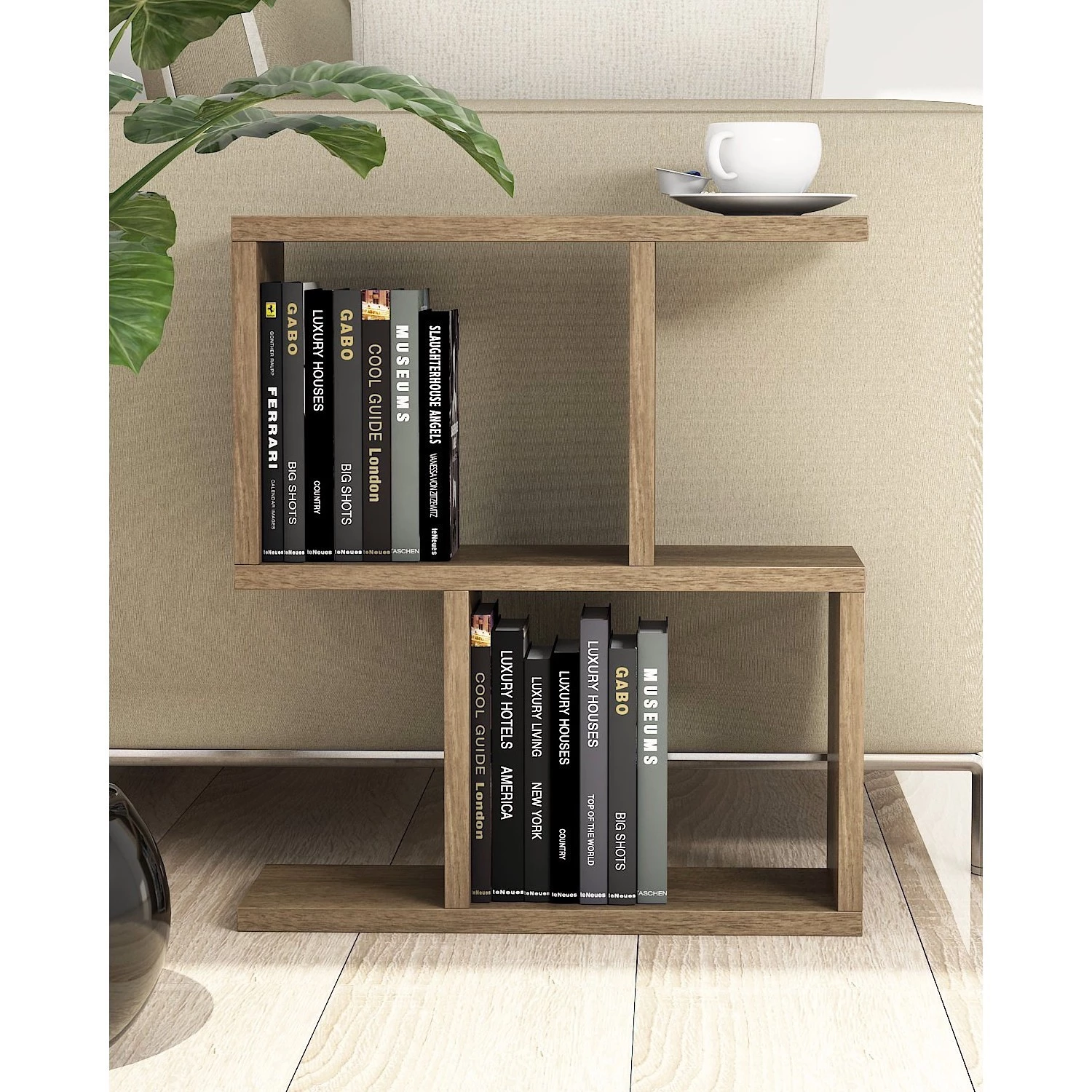 Loftscape Étagère Isorana II - Imitation noyer clair 5 Loftscape Étagère Isorana II - Imitation noyer clair – Image 3