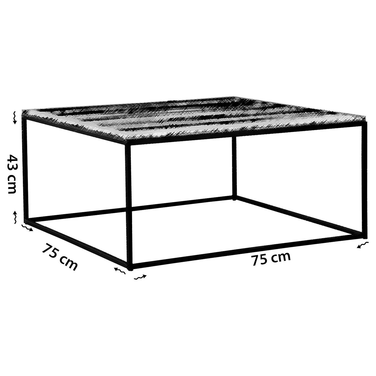 Loftscape Table basse Reedsen - Imitation marbre blanc 8 Loftscape Table basse Reedsen - Imitation marbre blanc – Image 6