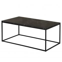 Loftscape Table basse Ravello - Imitation marbre noir