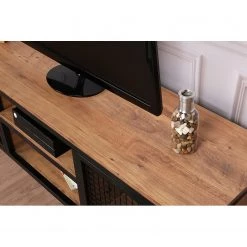 Red Living Meuble TV Zons - Métal - Imitation chêne / Noir 17 Red Living Meuble TV Zons - Métal - Imitation chêne / Noir -Meubles de salon Soldes 1000333650 220302 032 DETAILS P000000001000333650