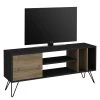 Red Living Meuble TV Vidago I - Imitation noyer / Anthracite