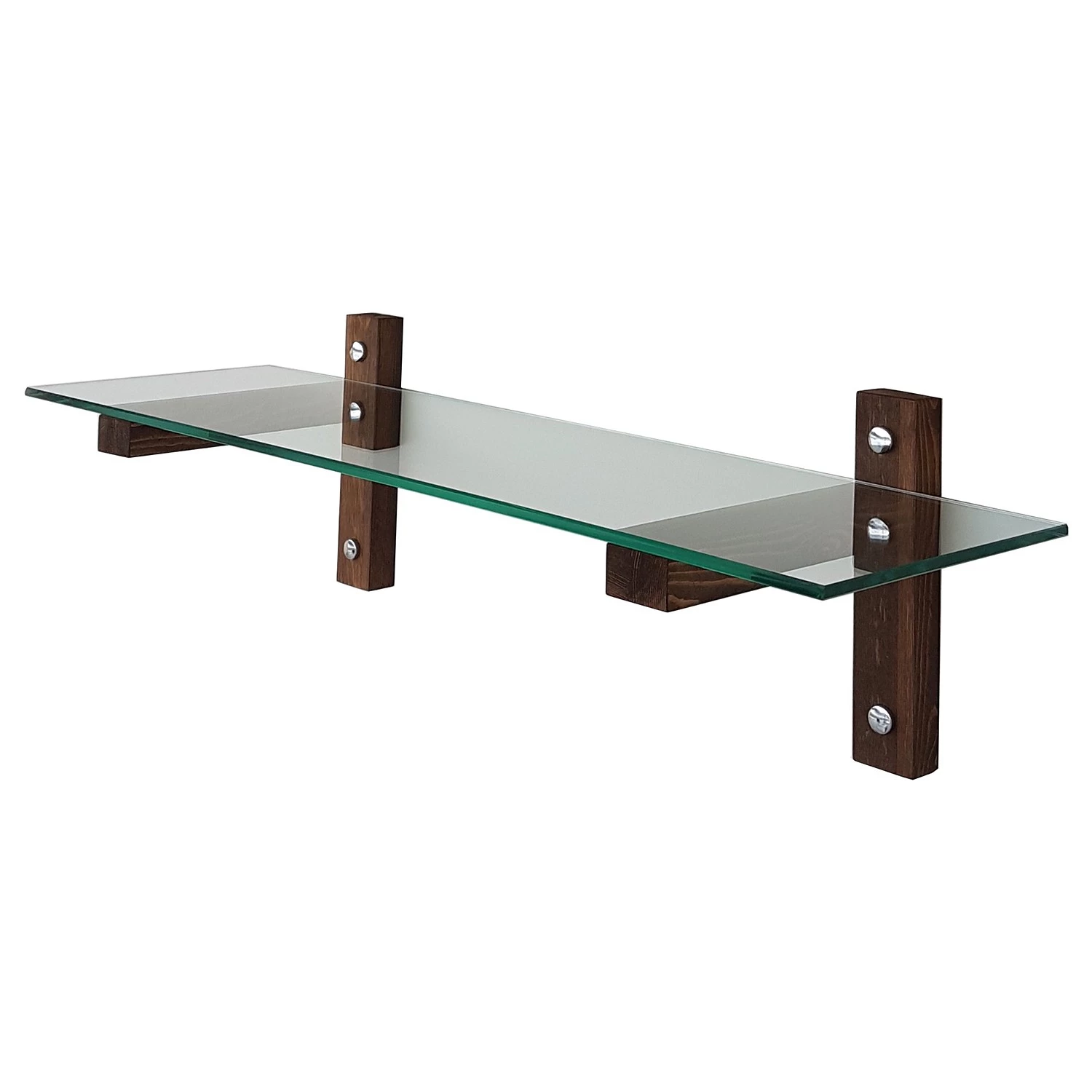 Loftscape Étagère murale Rodgau - Verre / Pin massif 3 Loftscape Étagère murale Rodgau - Verre / Pin massif