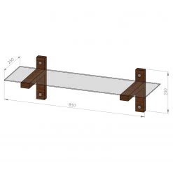 Loftscape Étagère murale Rodgau - Verre / Pin massif 19 Loftscape Étagère murale Rodgau - Verre / Pin massif -Meubles de salon Soldes 1000333662 220302 500 SKETCH DETAILS P000000001000333662 sketch