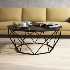 Loftscape Table basse Comtash - Imitation marbre noir -Meubles de salon Soldes 1000333670 220302 020 MOOD DETAILS P000000001000333670 mood