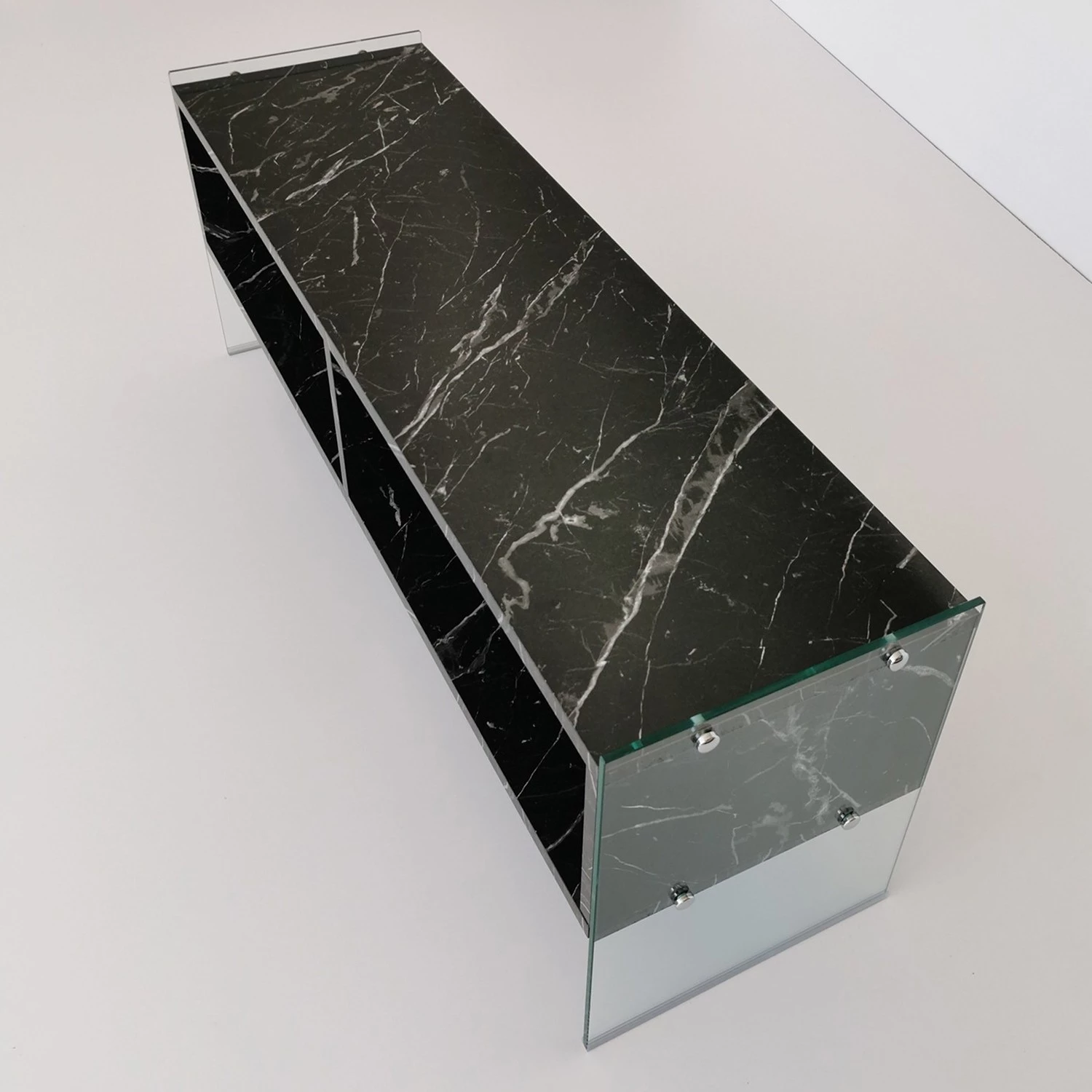 Loftscape Banc TV Nevele - Imitation marbre noir 10 Loftscape Banc TV Nevele - Imitation marbre noir – Image 8