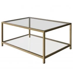 Loftscape Table basse Skod - Verre / Métal - Doré