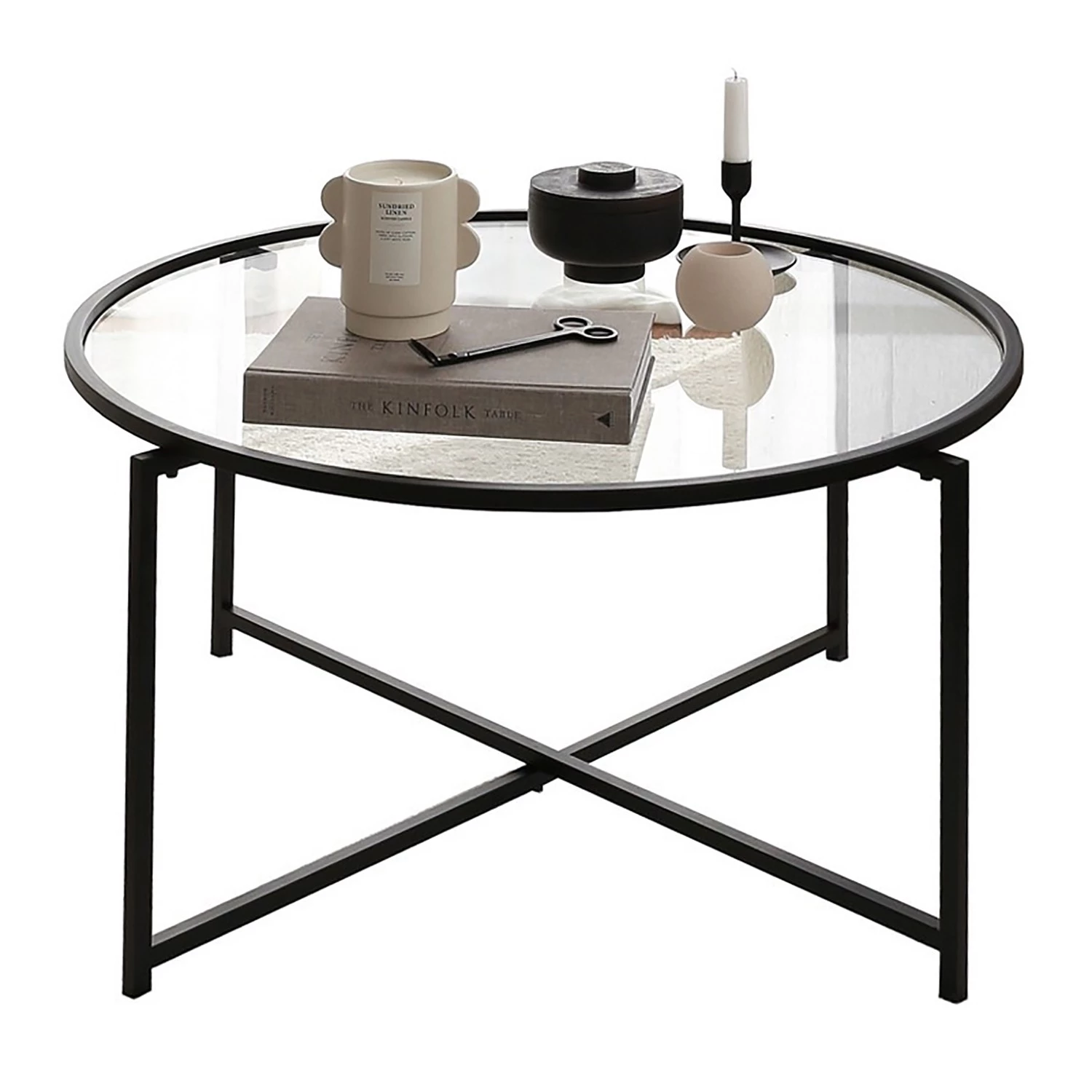 Loftscape Table basse Sedan I - Verre / Métal - Noir 7 Loftscape Table basse Sedan I - Verre / Métal - Noir – Image 5