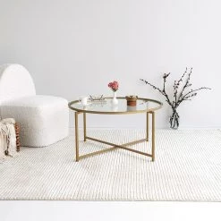 Loftscape Table basse Sedan II - Verre / Métal - Doré 16 Loftscape Table basse Sedan II - Verre / Métal - Doré -Meubles de salon Soldes 1000333697 220302 024 MOOD DETAILS P000000001000333697 mood