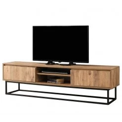 Red Living Meuble TV Boddington I - Imitation pin / Noir