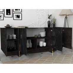 Loftscape Buffet Vidal - Imitation marbre noir / Doré -Meubles de salon Soldes 1000333728 220302 022 MOOD DETAILS P000000001000333728 mood