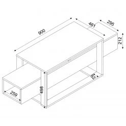 Loftscape Meuble TV Board Luca - Imitation marbre noir / Doré 15 Loftscape Meuble TV Board Luca - Imitation marbre noir / Doré -Meubles de salon Soldes 1000333731 220302 500 SKETCH DETAILS P000000001000333731 sketch