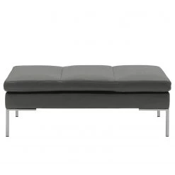 Studio Copenhagen Repose-pieds Madison - Cuir véritable Neka : Gris -Meubles de salon Soldes 1000333878 220301 040 DETAILS P000000001000333878