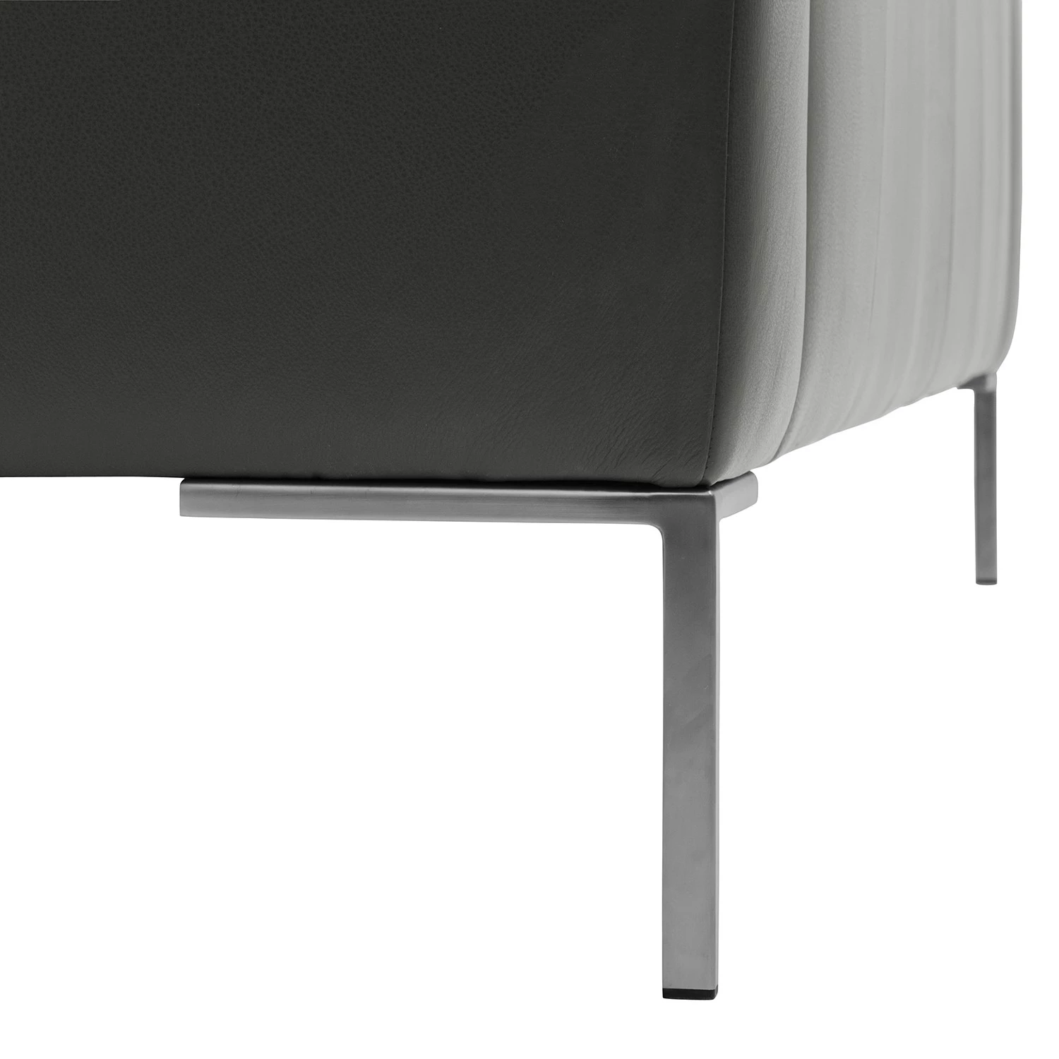 Studio Copenhagen Canapé d’angle Madison I - Cuir véritable Neka : Gris - Largeur : 319 cm - Méridienne longue à gauche (vue de face) 12 Studio Copenhagen Canapé d’angle Madison I - Cuir véritable Neka : Gris - Largeur : 319 cm - Méridienne longue à gauche (vue de face) – Image 10