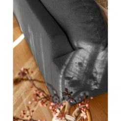 Loftscape Canapé d’angle Tandil - Tissu Dolly: Noir - Méridienne courte à droite (vue de face) - Avec repose-pieds 24 Loftscape Canapé d’angle Tandil - Tissu Dolly: Noir - Méridienne courte à droite (vue de face) - Avec repose-pieds -Meubles de salon Soldes 1000336894 220401 110 DETAILS P000000001000336894