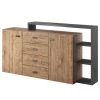 Loftscape Buffet Littor - Anthracite / Imitation chêne -Meubles de salon Soldes 1000339742 220311 010 IMAGE P000000001000339742
