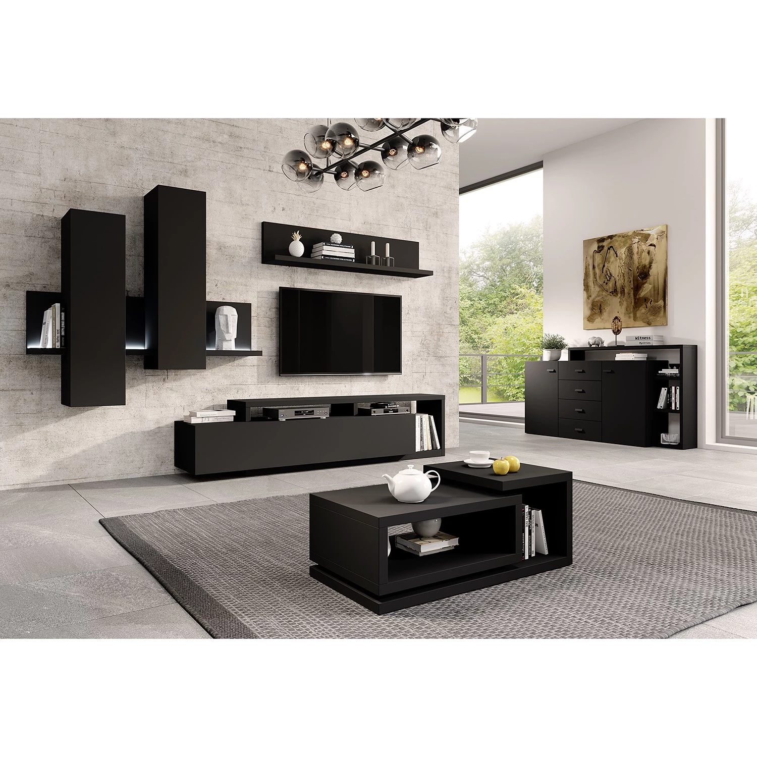 Loftscape Buffet Littor - Noir 4 Loftscape Buffet Littor - Noir – Image 2
