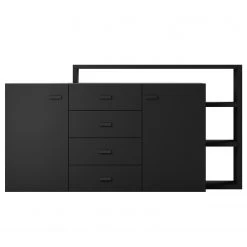 Loftscape Buffet Littor - Noir 11 Loftscape Buffet Littor - Noir -Meubles de salon Soldes 1000339746 220311 040 DETAILS P000000001000339746