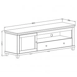 Ridgevalley Meuble TV Emmanuela - Vert foncé 10 Ridgevalley Meuble TV Emmanuela - Vert foncé -Meubles de salon Soldes 1000339985 220317 500 SKETCH DETAILS P000000001000339985 sketch