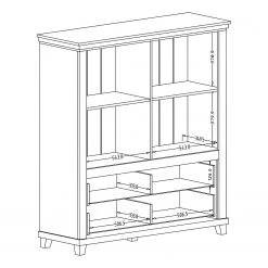 Ridgevalley Buffet haut Emmanuela - Vert foncé 13 Ridgevalley Buffet haut Emmanuela - Vert foncé -Meubles de salon Soldes 1000339987 220317 501 SKETCH DETAILS P000000001000339987 sketch