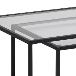 Red Living Tables gigognes Coogee VII (lot de 2) - Verre / Métal - Noir 14 Red Living Tables gigognes Coogee VII (lot de 2) - Verre / Métal - Noir -Meubles de salon Soldes 1000340378 220318 050 DETAILS P000000001000340378